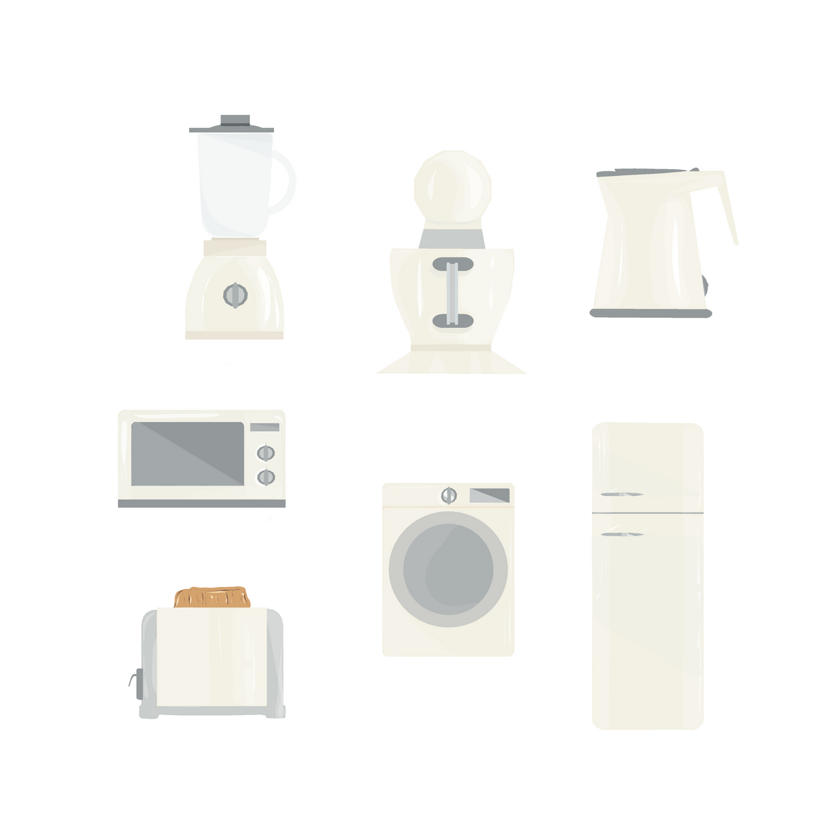 Kitchen Electrodomestics — cutout pack for architectural visualisation