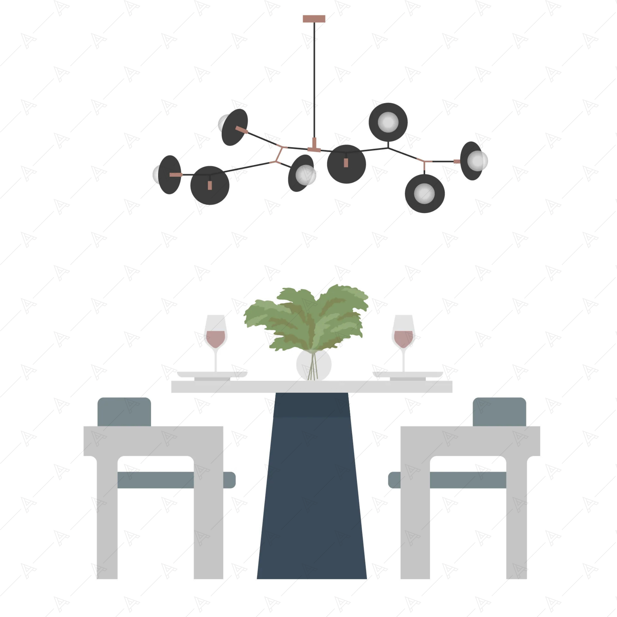 Kitchen Furniture Cutouts Pack — cutout pack for architectural visualisation, preview 9 of 9