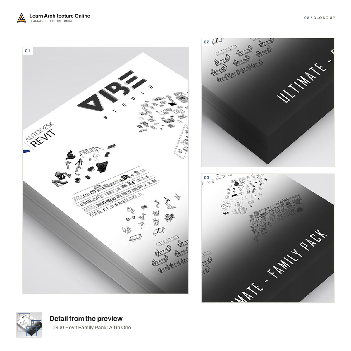 +1300 Revit Family Pack: All in One close up