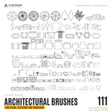 111 Architectural Photoshop Brushes for Drawings