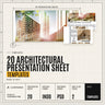 20 Architectural Presentation Sheet Templates cover