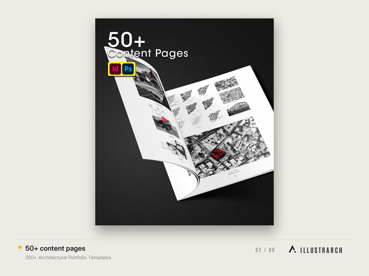 250+ Architectural Portfolio Templates: 50 content pages