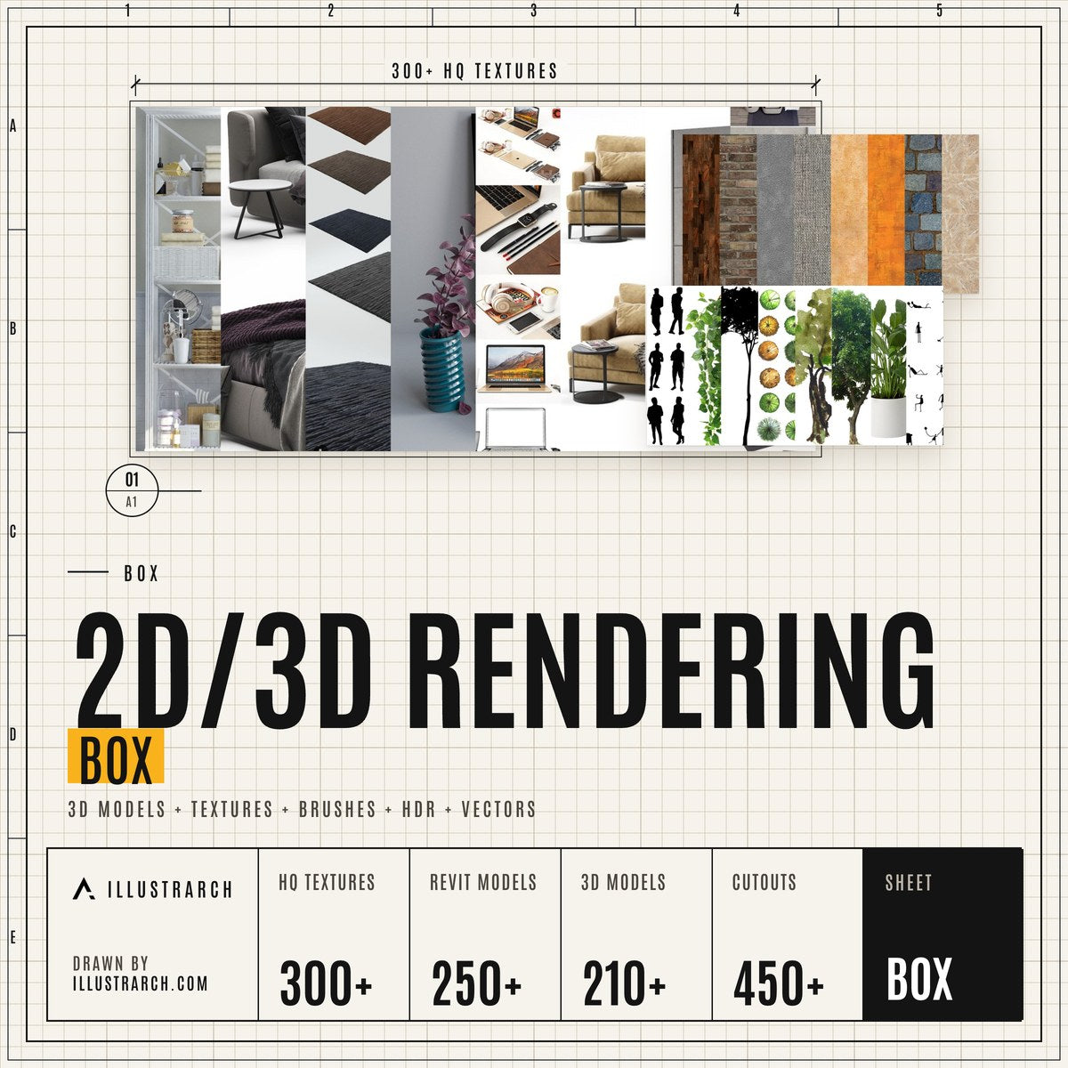 2D/3D Rendering Box cover