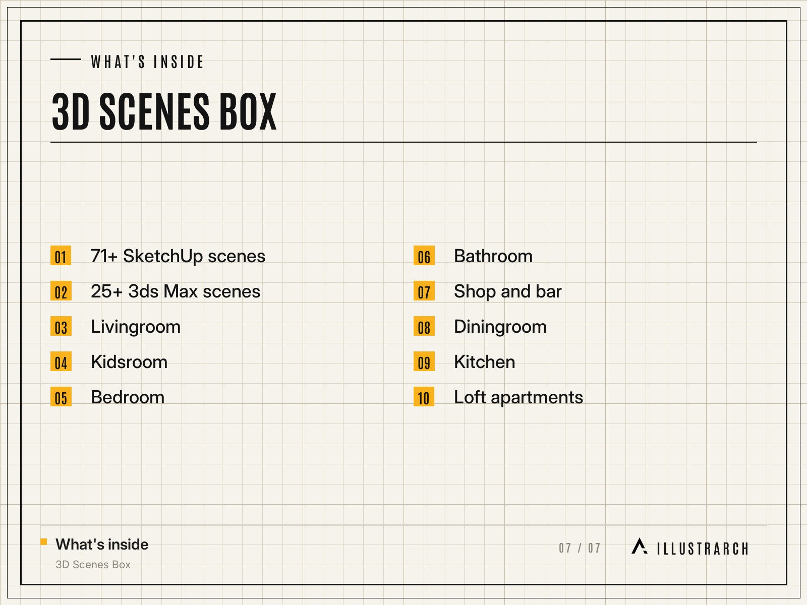 3D Scenes Box: card what s inside