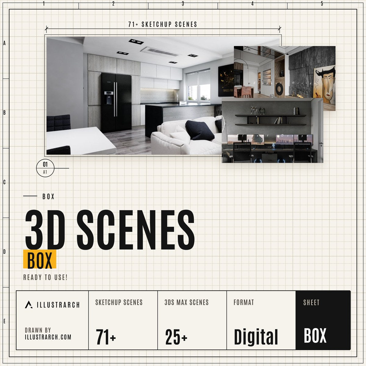 3D Scenes Box cover