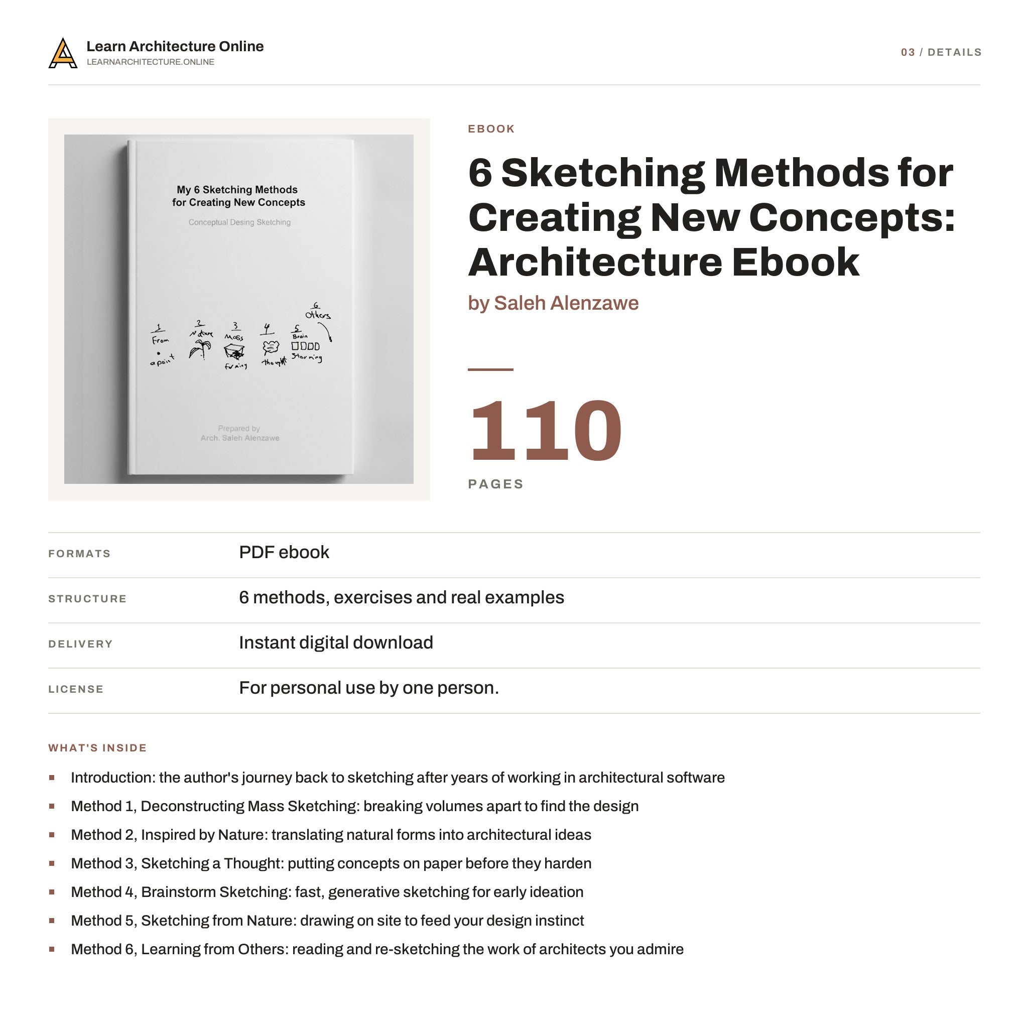 6 Sketching Methods for Creating New Concepts: Architecture Ebook details