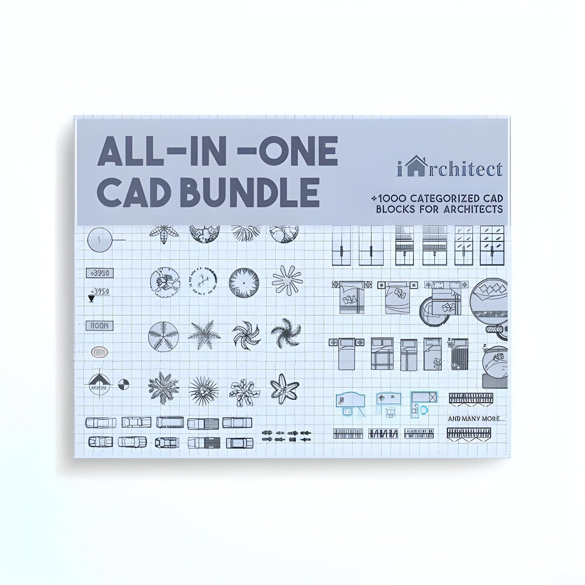All-in-One CAD Bundle — CAD block set for architectural drawings