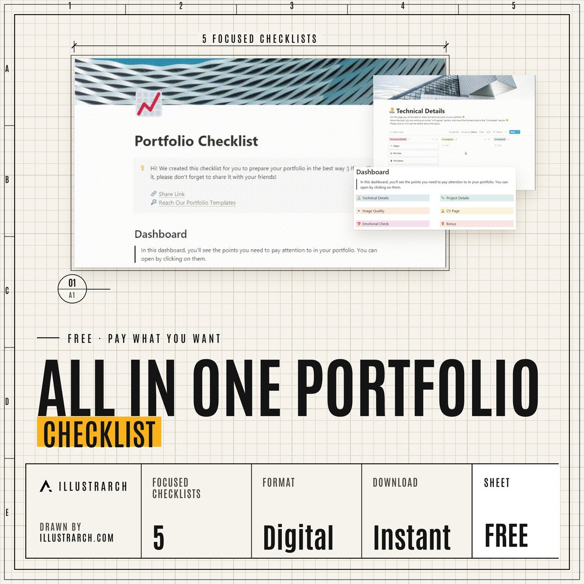 All In One Portfolio Checklist cover