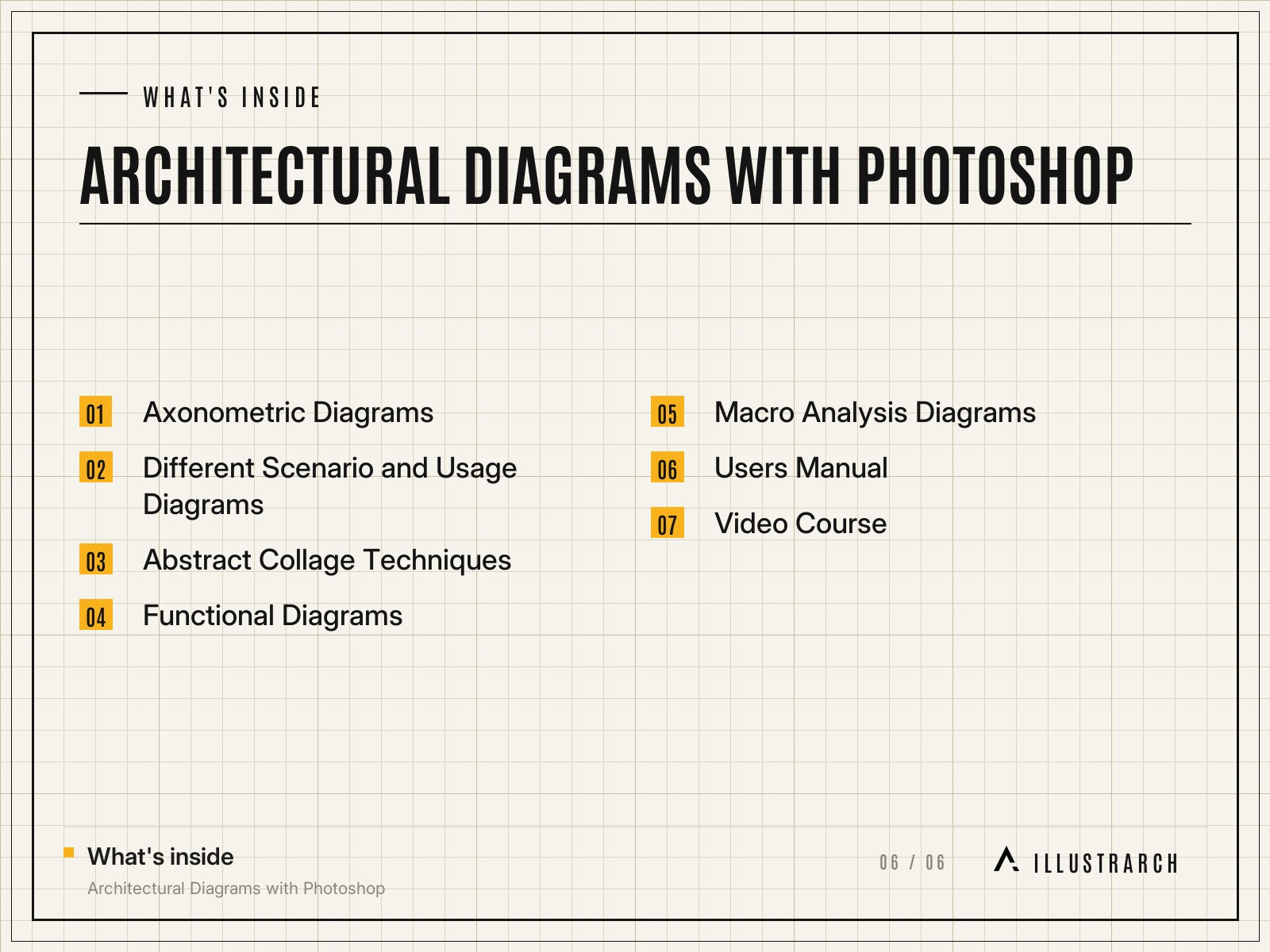 Architectural Diagrams with Photoshop: card what s inside