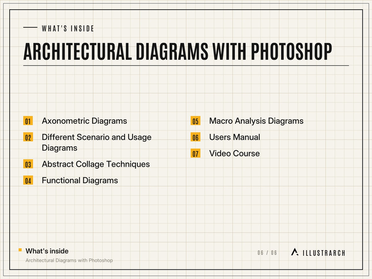 Architectural Diagrams with Photoshop: card what s inside