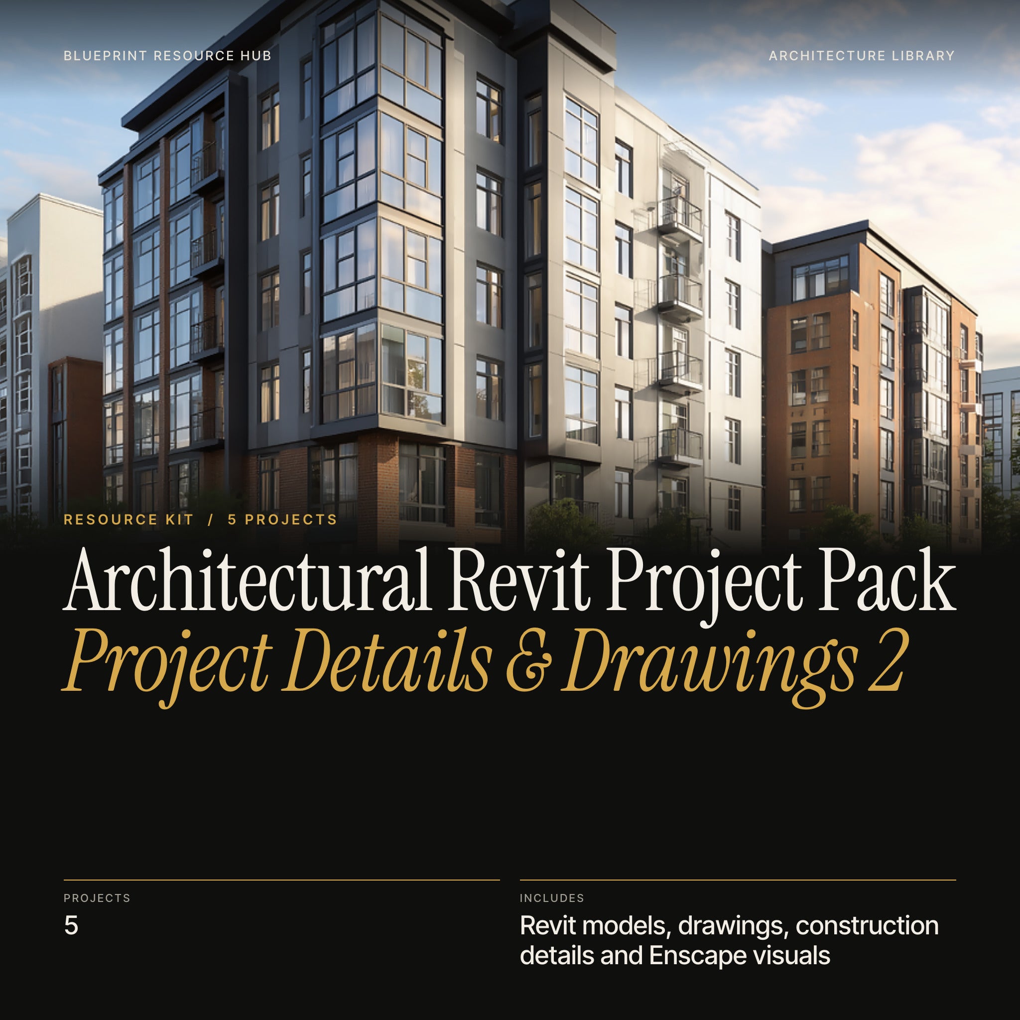 Architectural Revit Project Pack: Project Details & Drawings 2 cover