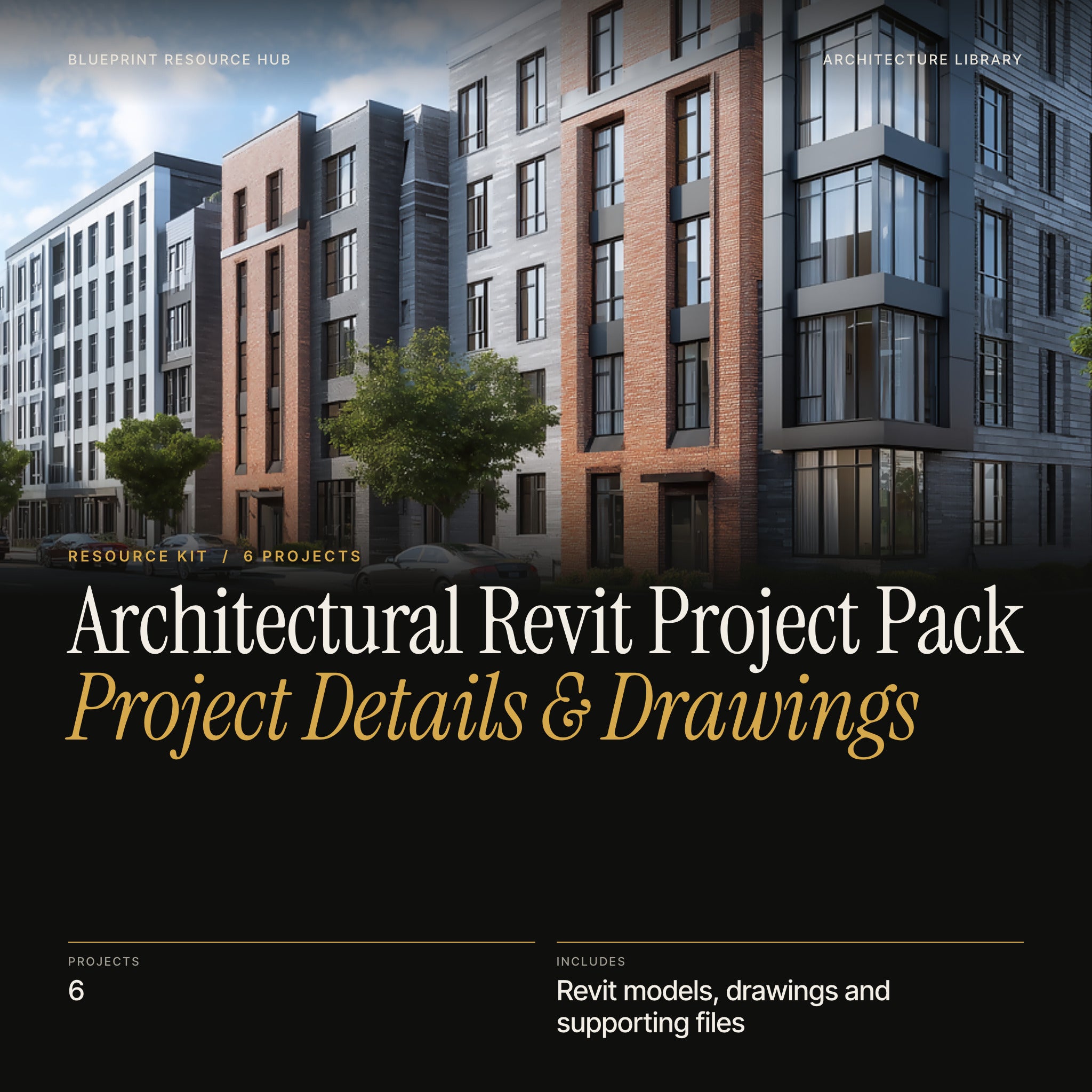 Architectural Revit Project Pack: Project Details & Drawings cover