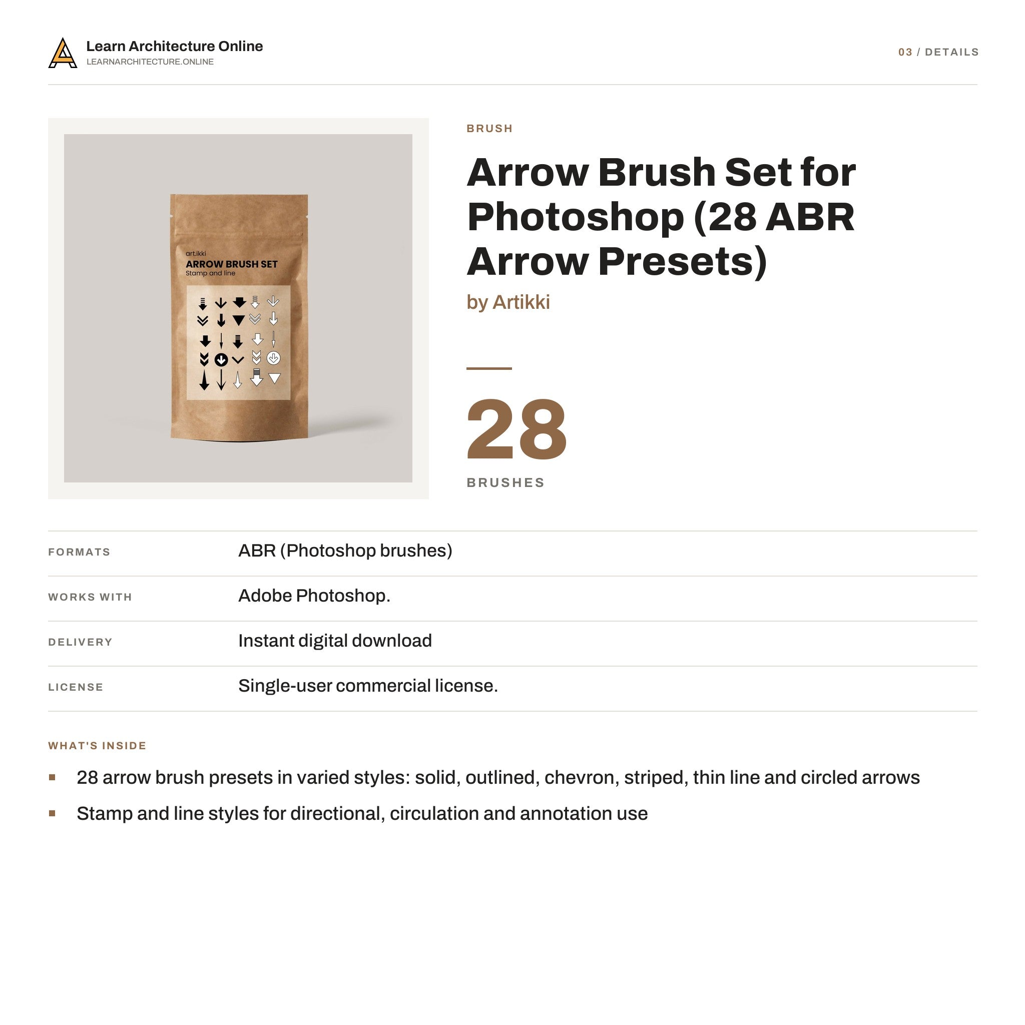 Arrow Brush Set for Photoshop details