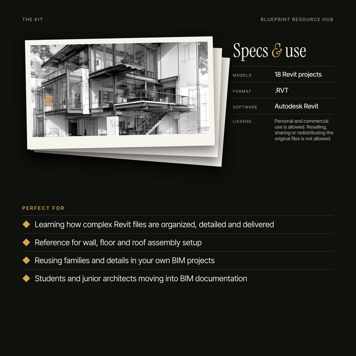 Autodesk Revit Pack: All In One Kit for BIM Architects: kit specs