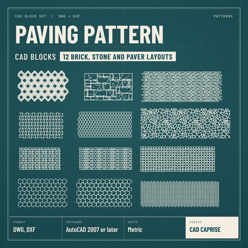 Autocad Block Cover Example Patterns CAD Blocks: Set 2 – Learn Architecture Online
