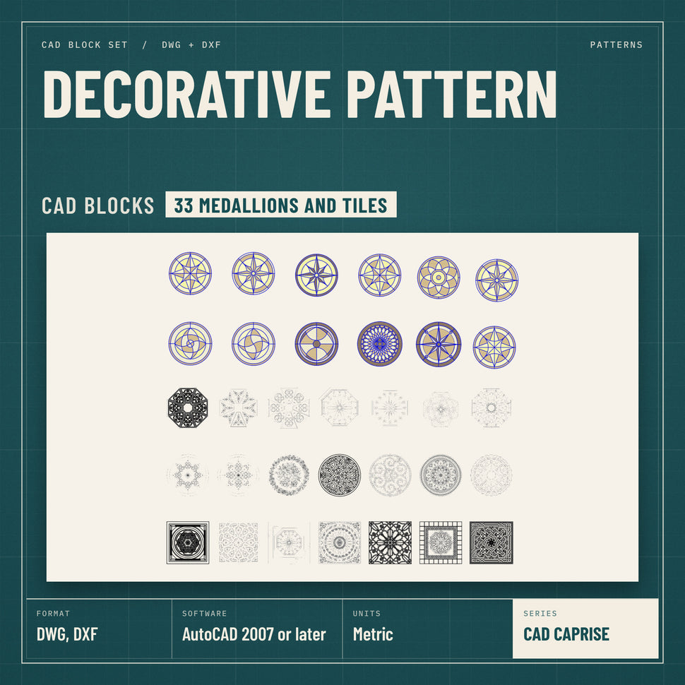 Autocad Block Cover Example Patterns CAD Blocks: Set 3 – Learn Architecture Online