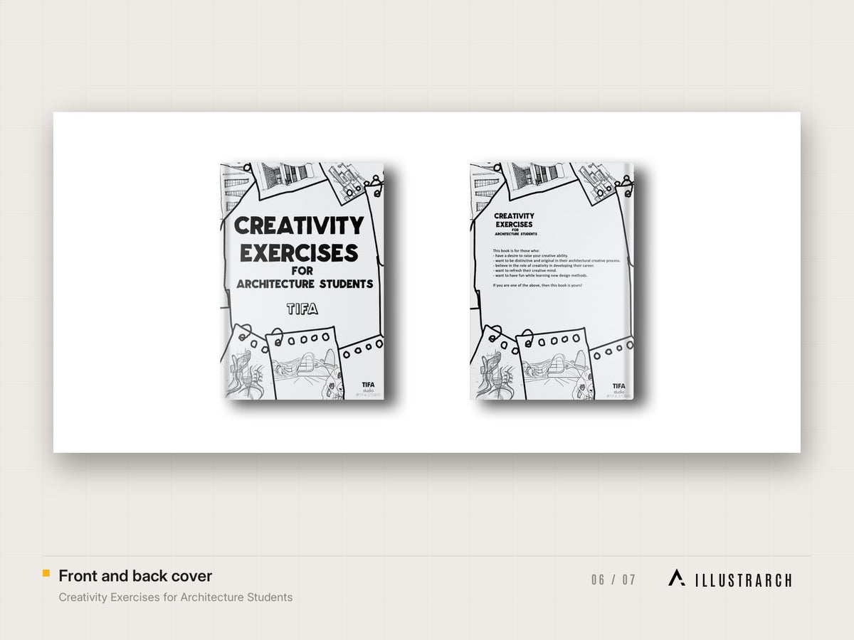Creativity Exercises Ebook for Architecture Students: front and back cover