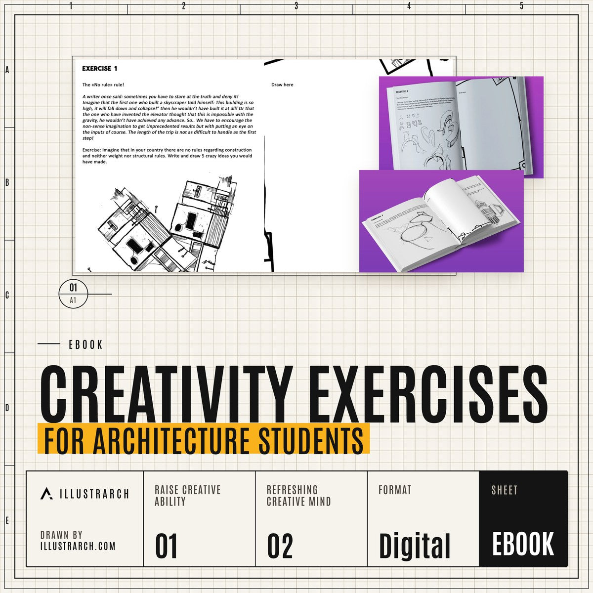 Creativity Exercises Ebook for Architecture Students cover