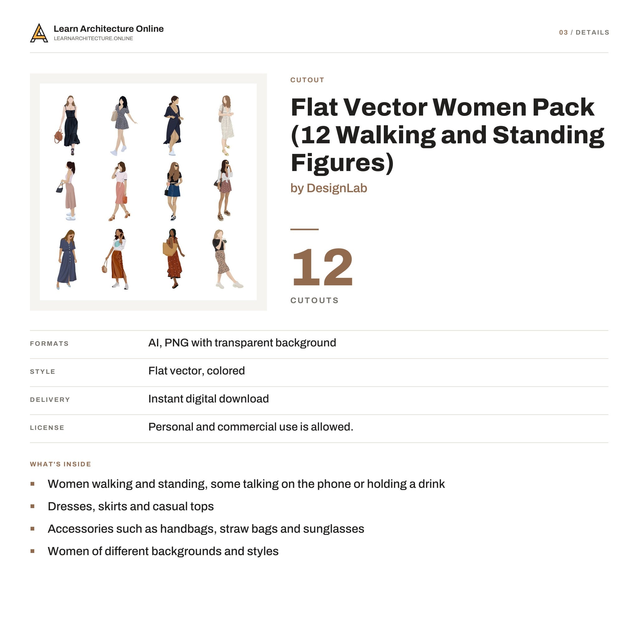 Flat Vector Women Pack details