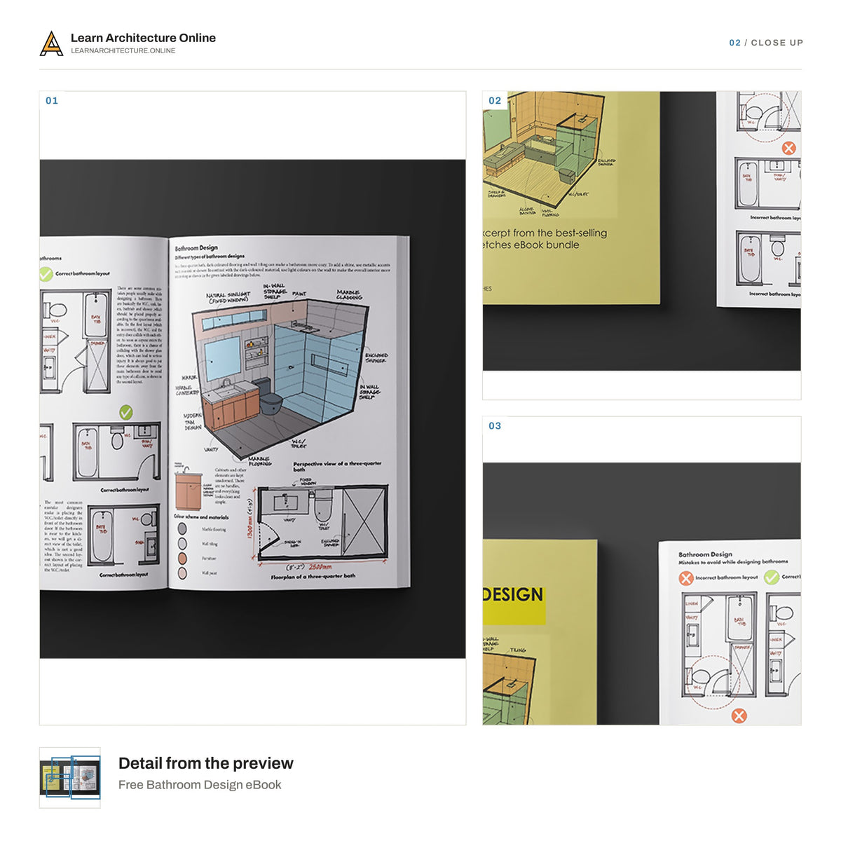 Free Bathroom Design eBook close up