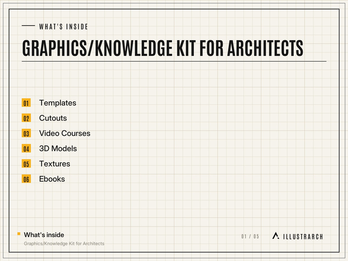 Graphics/Knowledge Kit for Architects: card what s inside