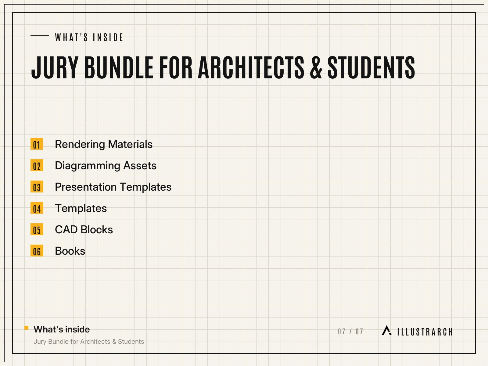 Jury Bundle for Architects & Students: card what s inside