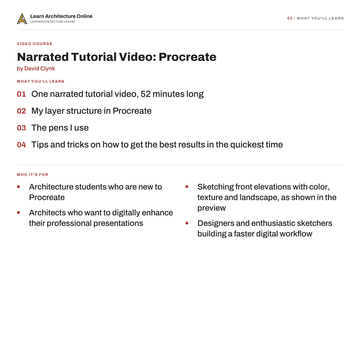 Narrated Tutorial Video: Procreate what you learn