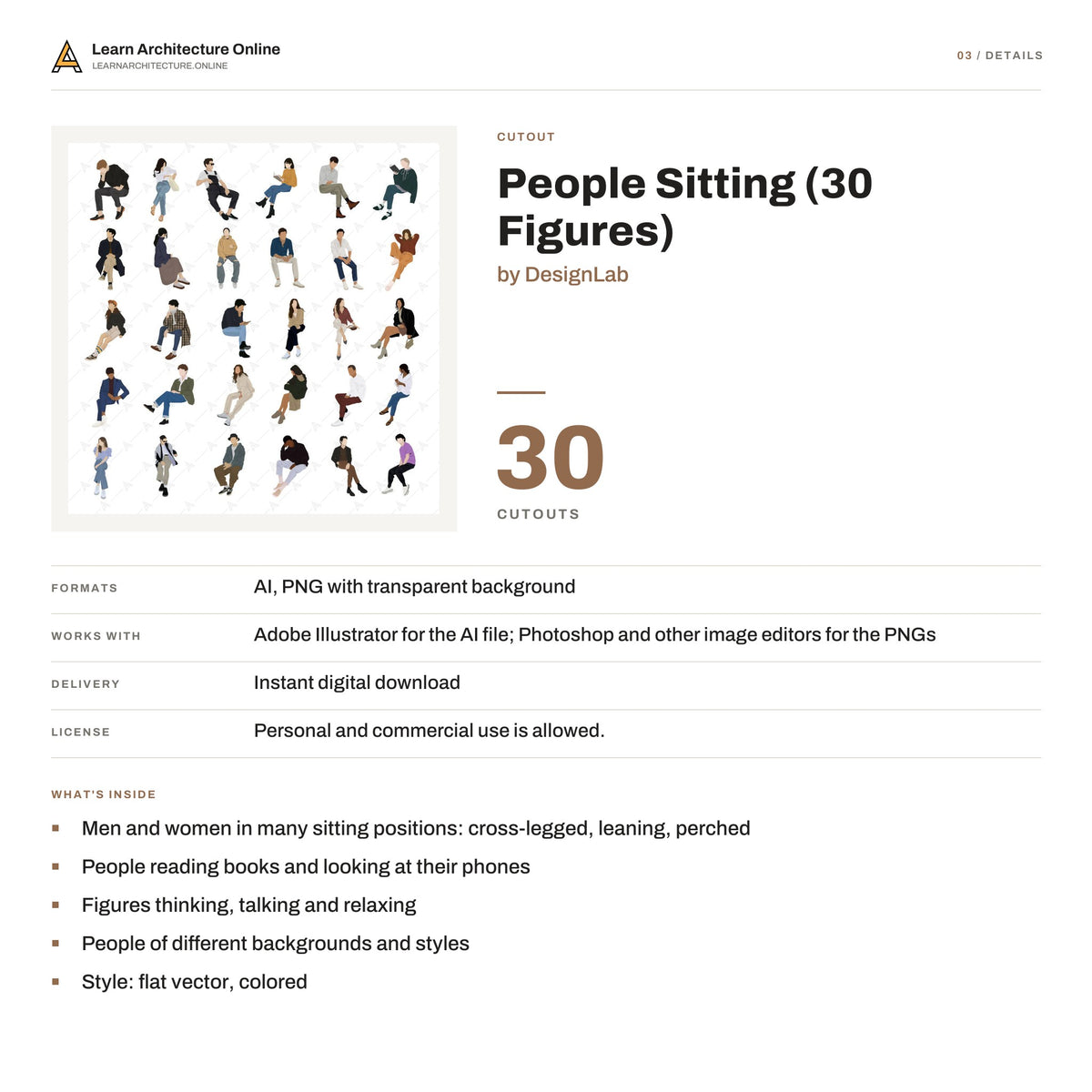 People Sitting details