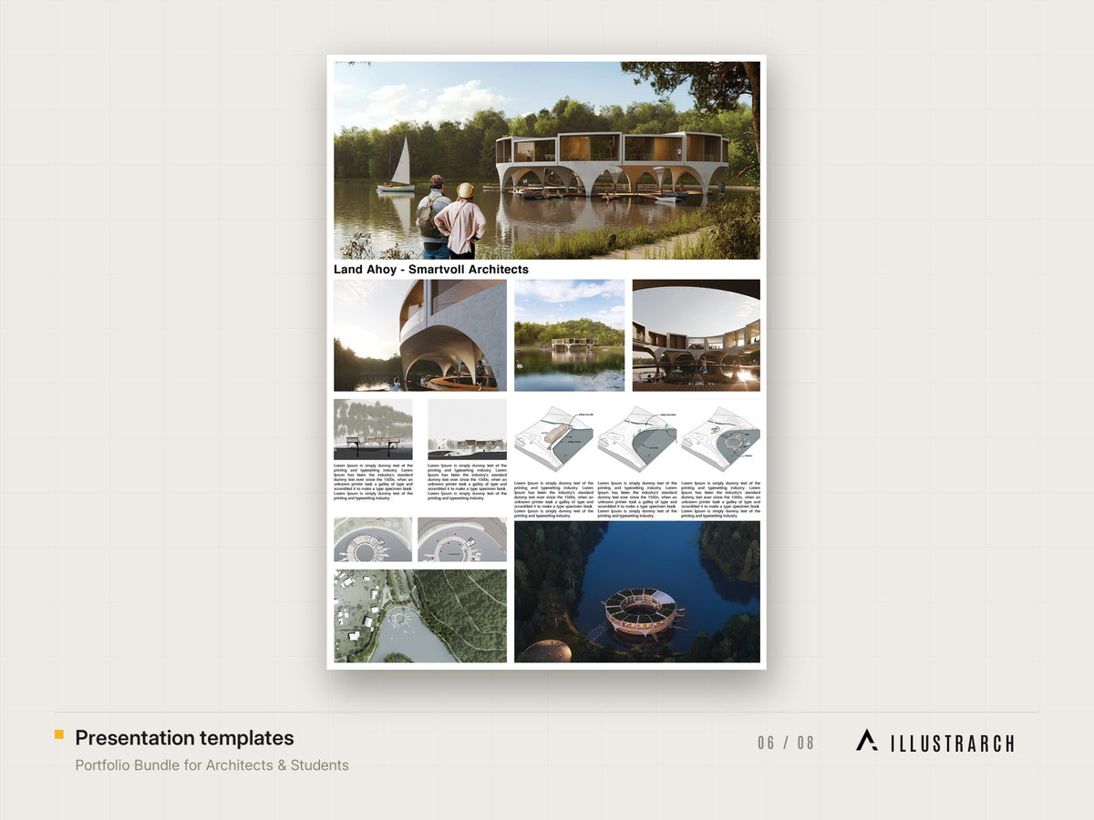 Portfolio Bundle for Architects & Students: presentation templates
