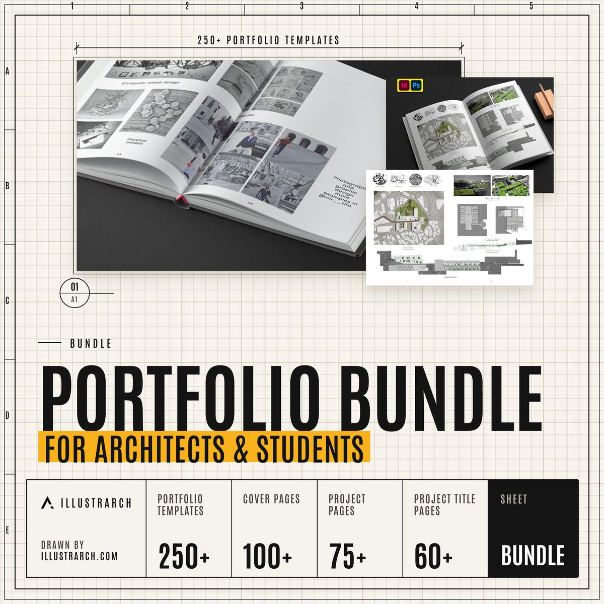 Portfolio Bundle for Architects & Students cover