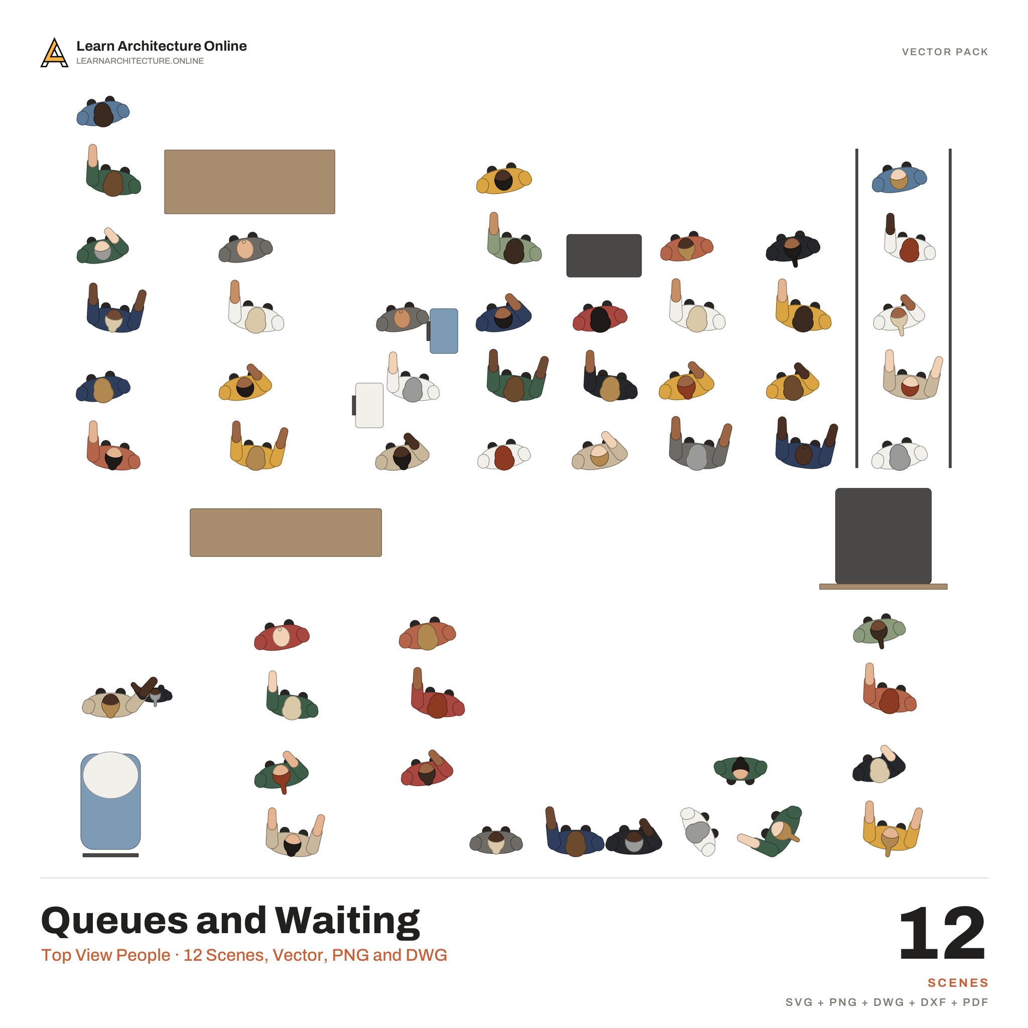 Top View People: Queues and Waiting cover