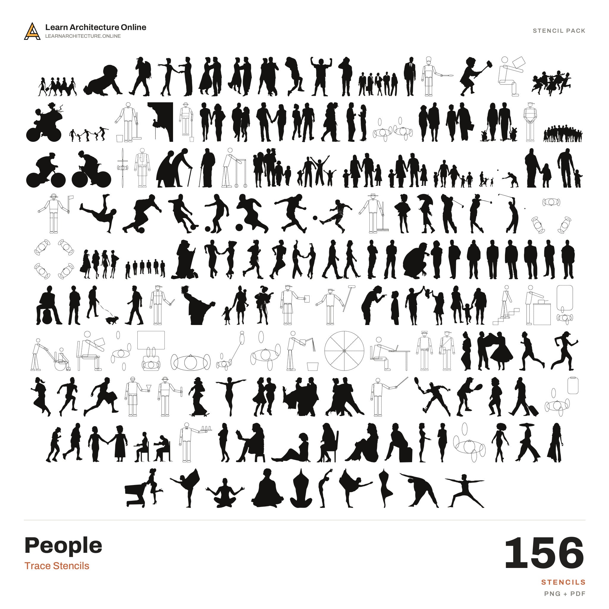Trace Stencils: People cover
