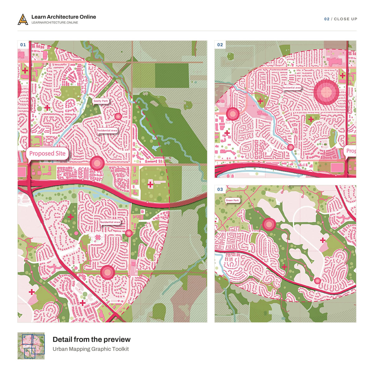 Urban Mapping Graphic Toolkit close up