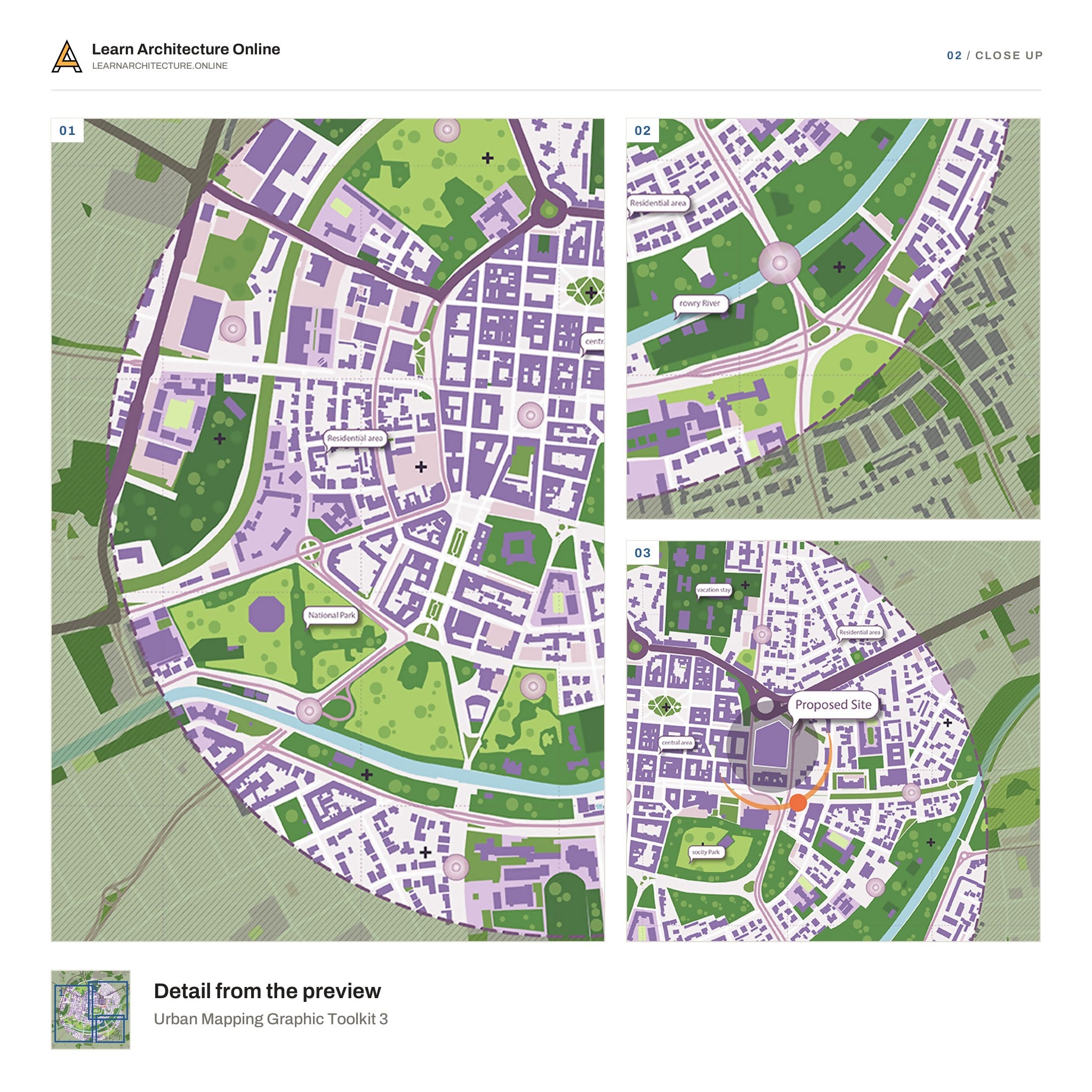 Urban Mapping Graphic Toolkit 3 close up