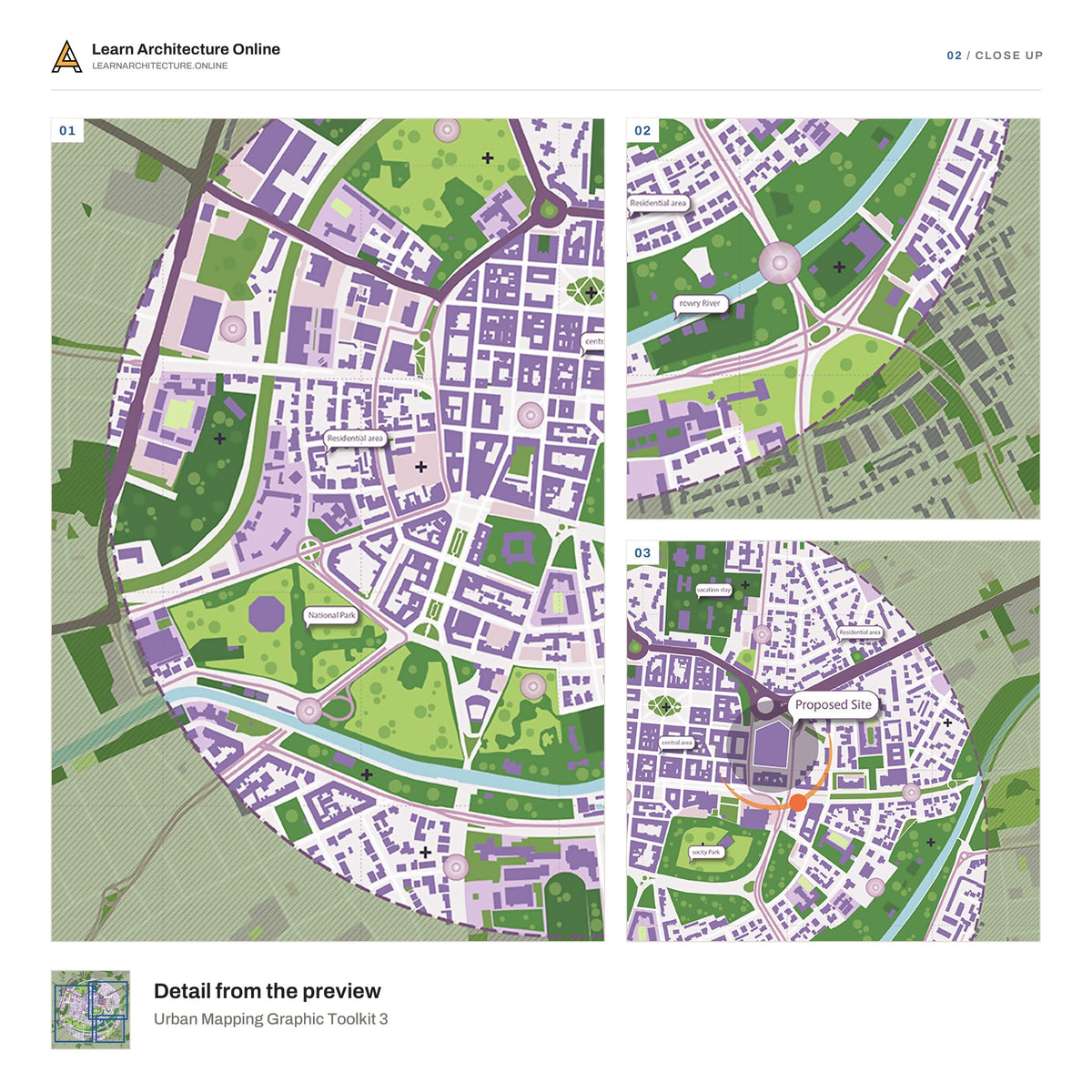 Urban Mapping Graphic Toolkit 3 close up
