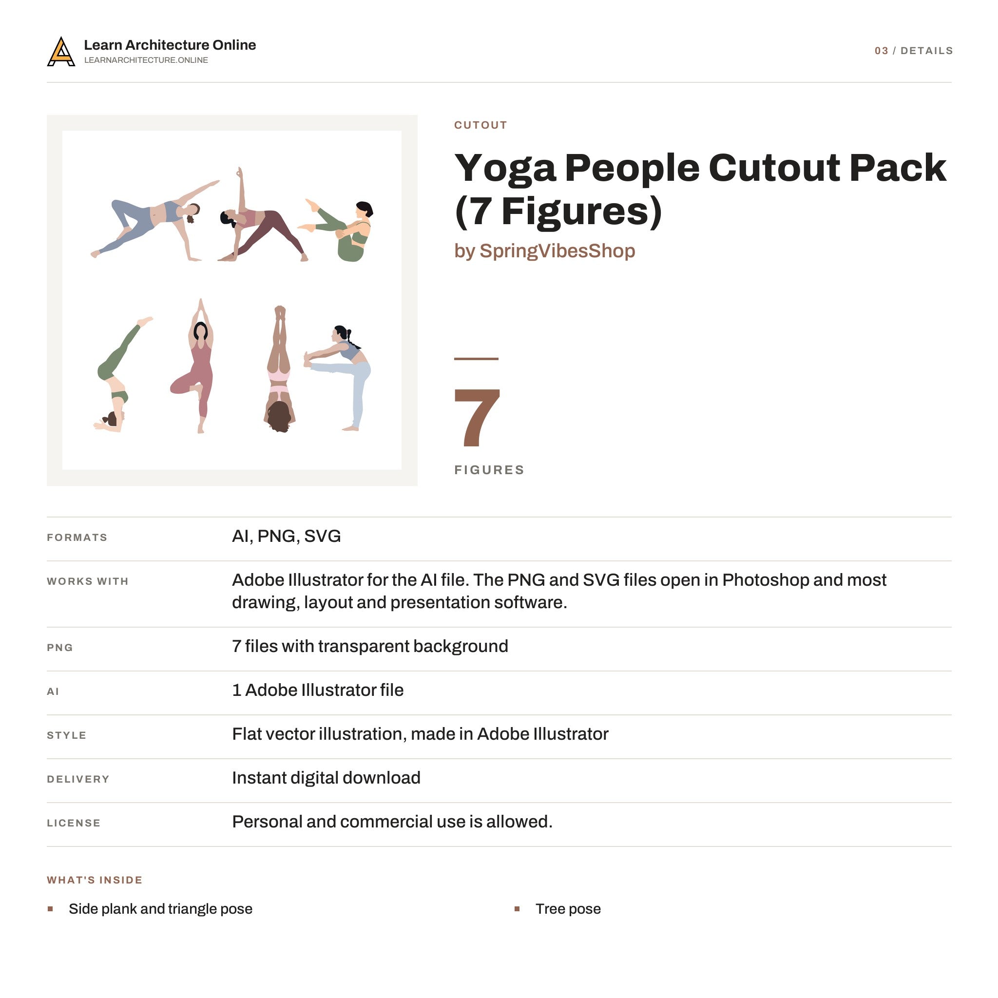 Yoga People Cutout Pack details
