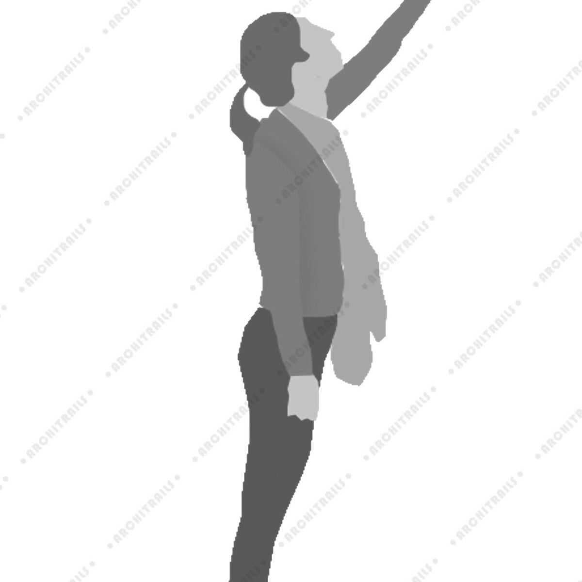Library Human Figures Brushes — brush set for architectural drawings, preview 3 of 8