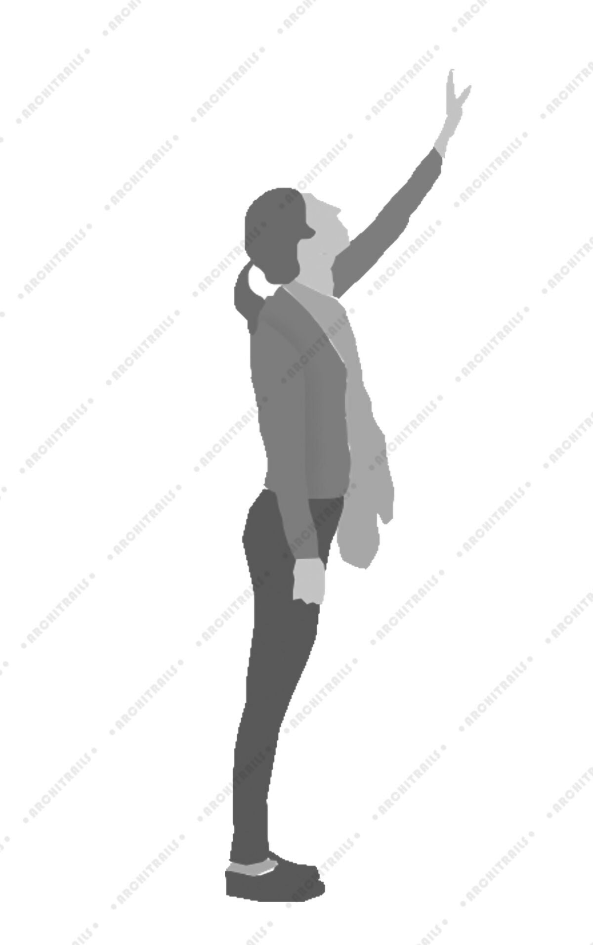 Library Human Figures Brushes — brush set for architectural drawings, preview 3 of 8