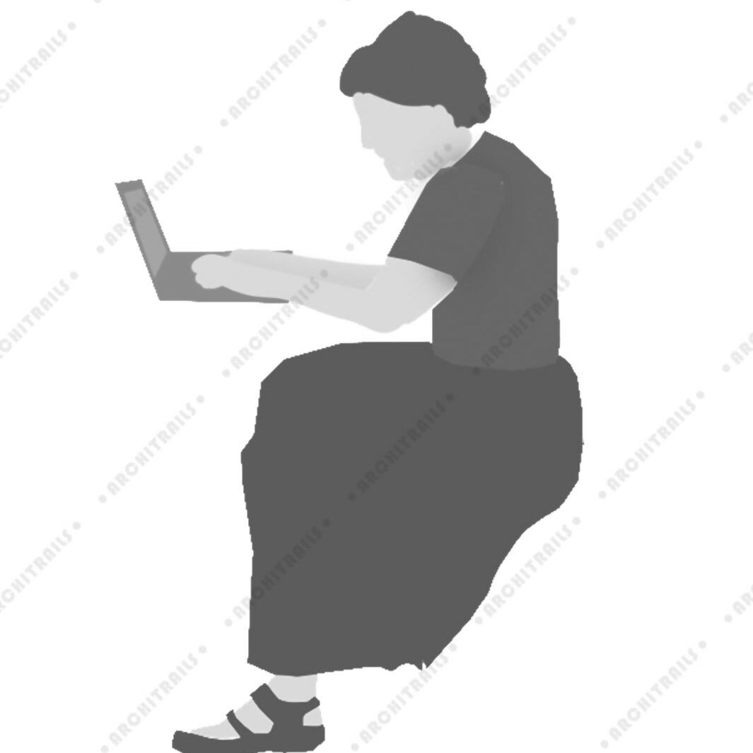 Library Human Figures Brushes — brush set for architectural drawings, preview 7 of 8