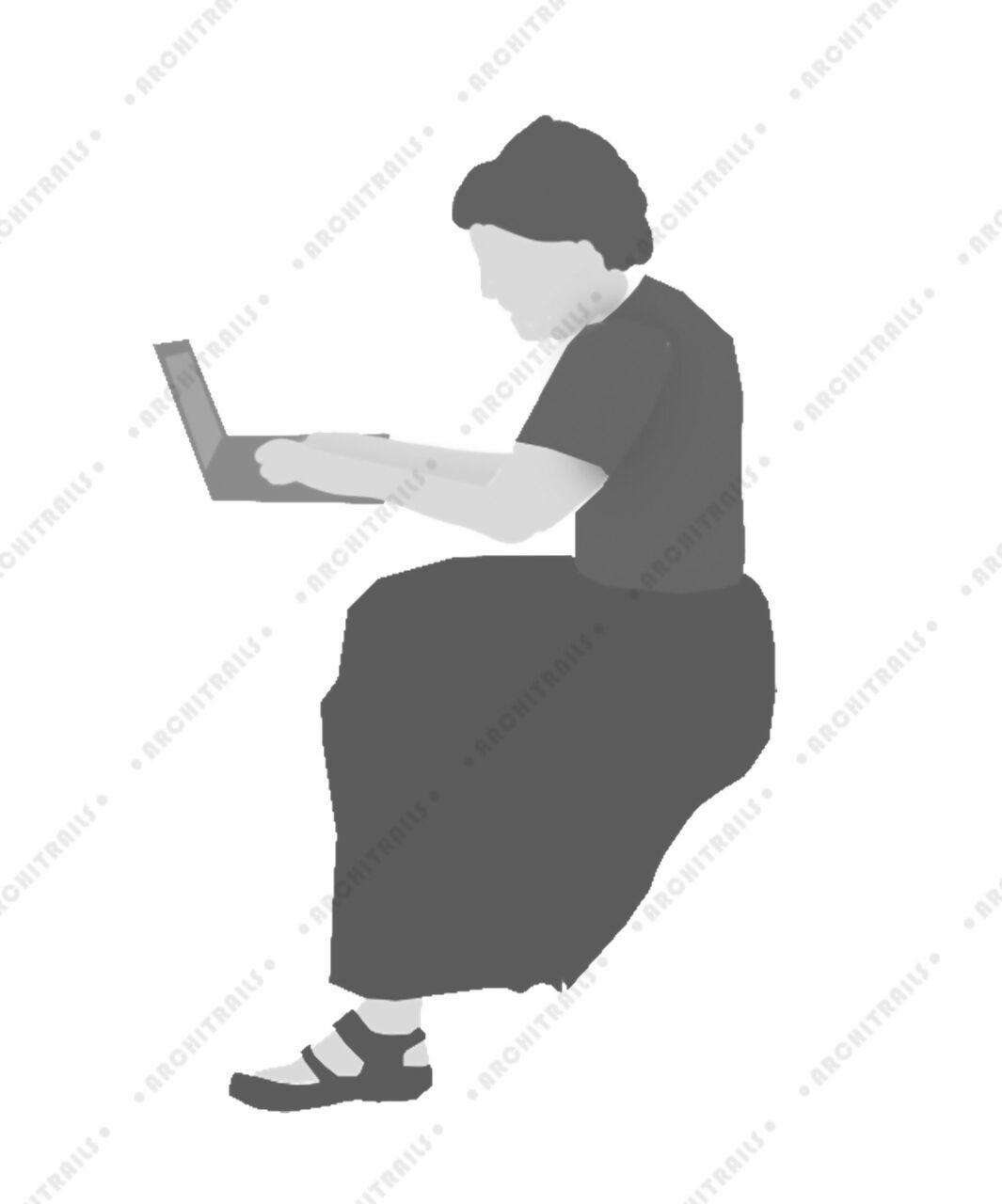 Library Human Figures Brushes — brush set for architectural drawings, preview 7 of 8