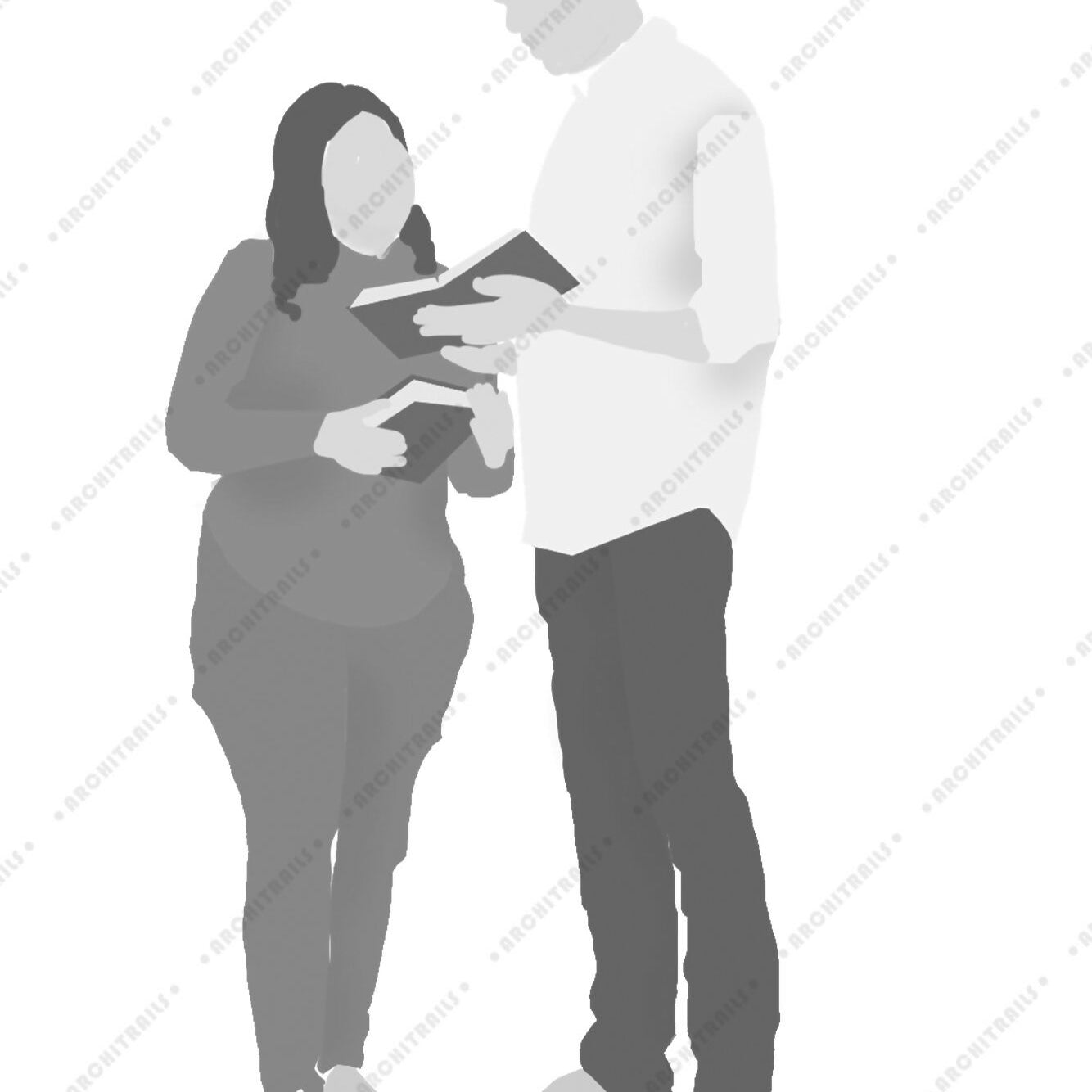 Library Human Figures Brushes — brush set for architectural drawings, preview 8 of 8