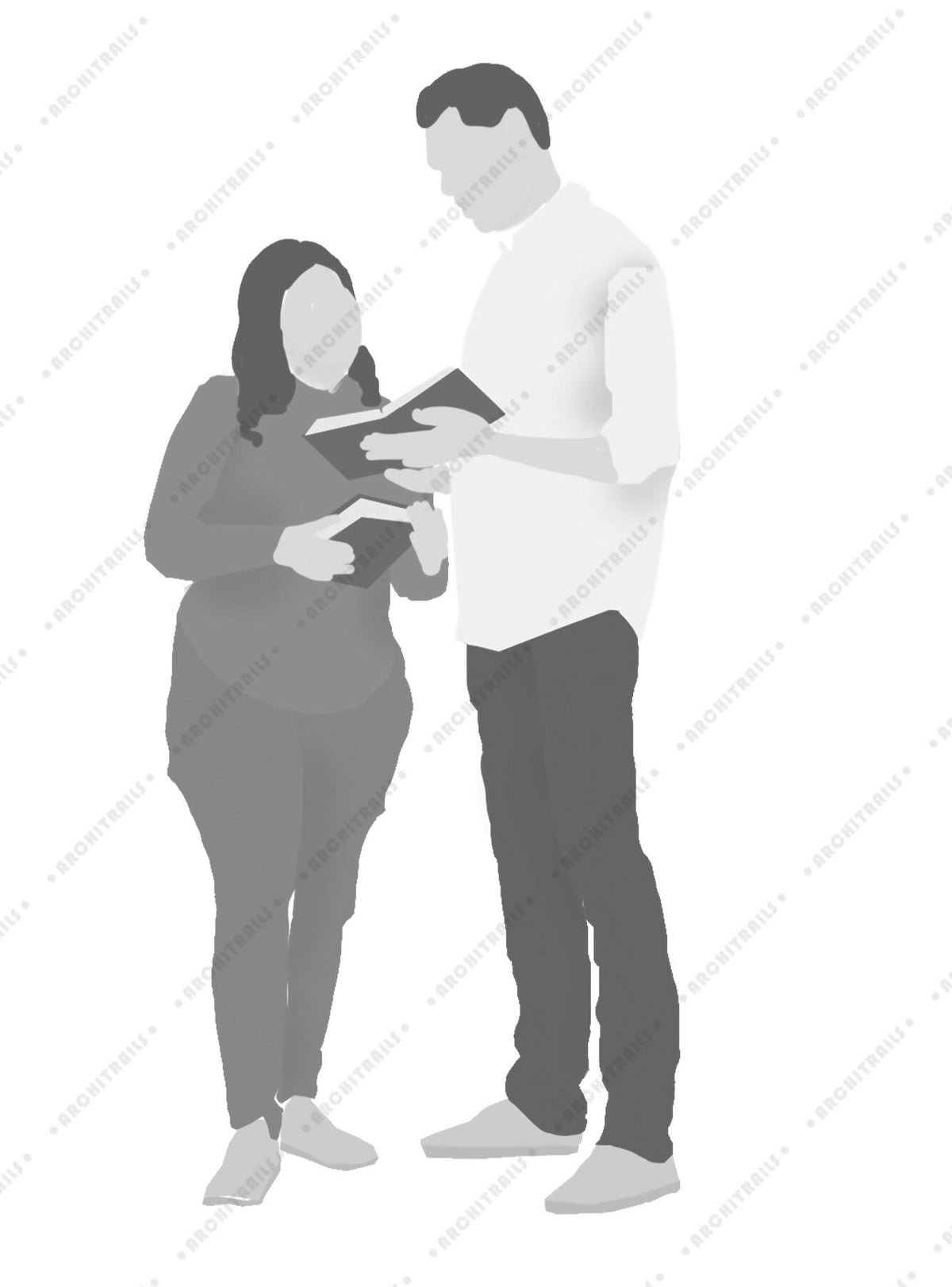 Library Human Figures Brushes — brush set for architectural drawings, preview 8 of 8