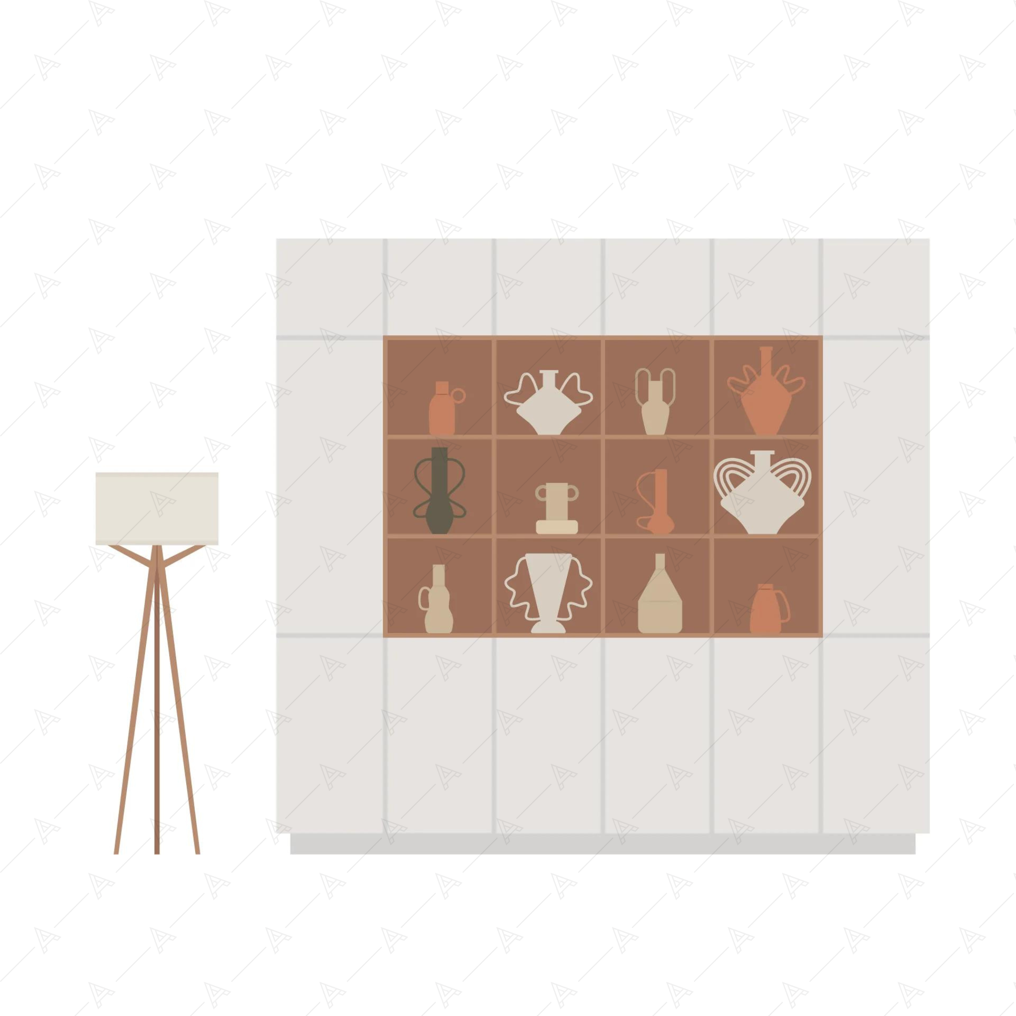 Living Room Furniture Cutouts Pack — cutout pack for architectural visualisation, preview 9 of 10