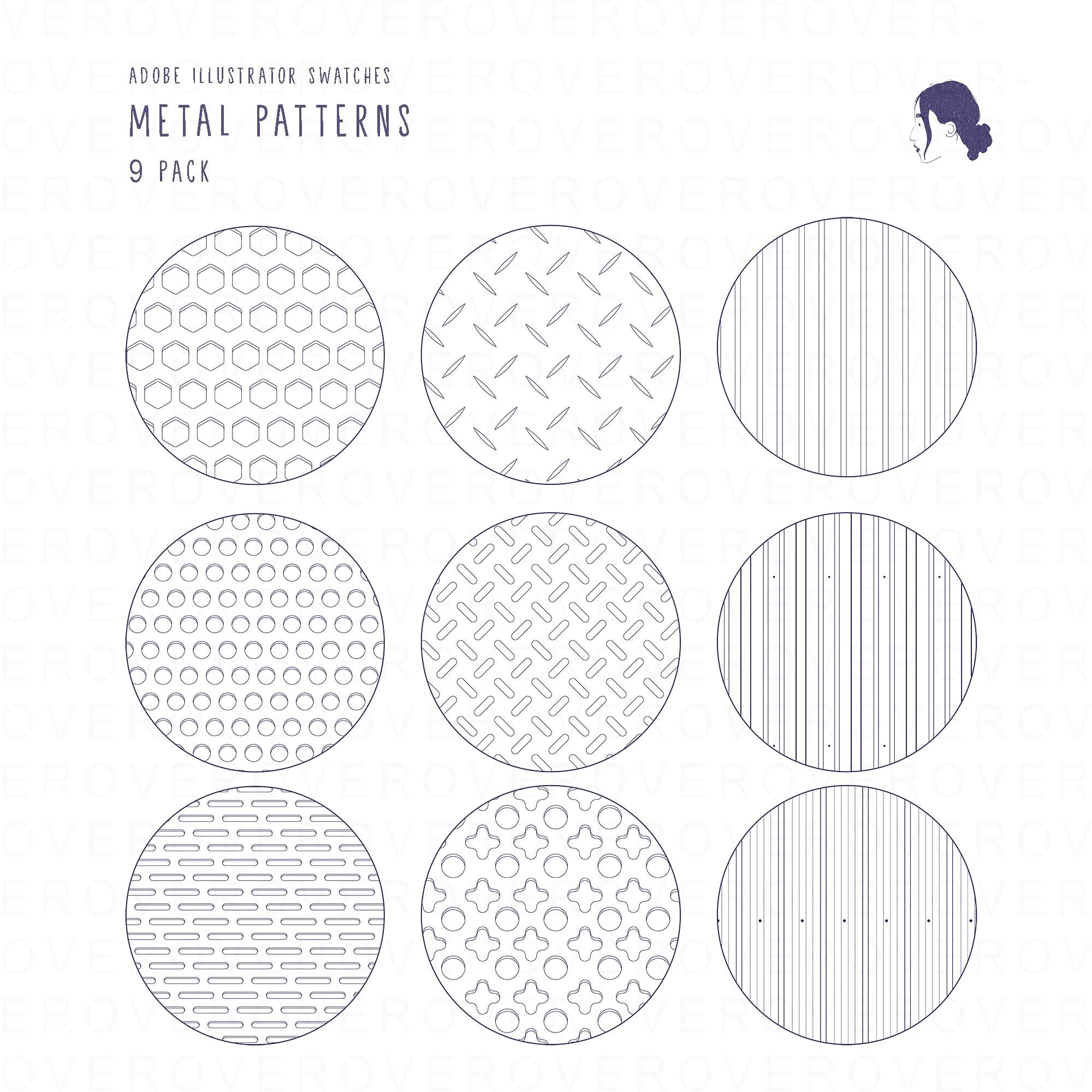 Metal Patterns — pattern set for architectural drawings, preview 1 of 4