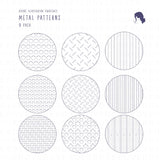 Metal Patterns for Illustrator (9 Pattern Swatches)