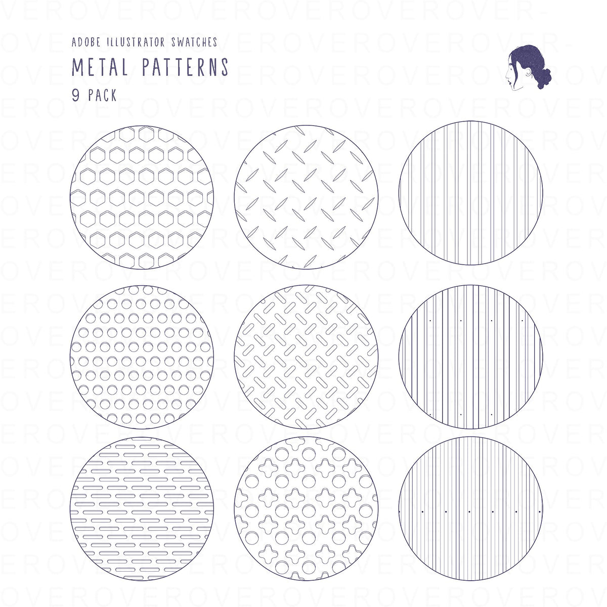 Metal Patterns — pattern set for architectural drawings, preview 1 of 4