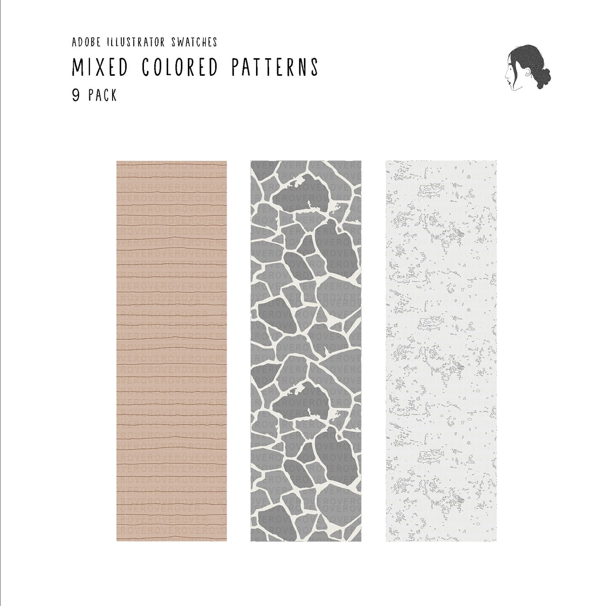 Mixed colored patterns — pattern set for architectural drawings, preview 2 of 4