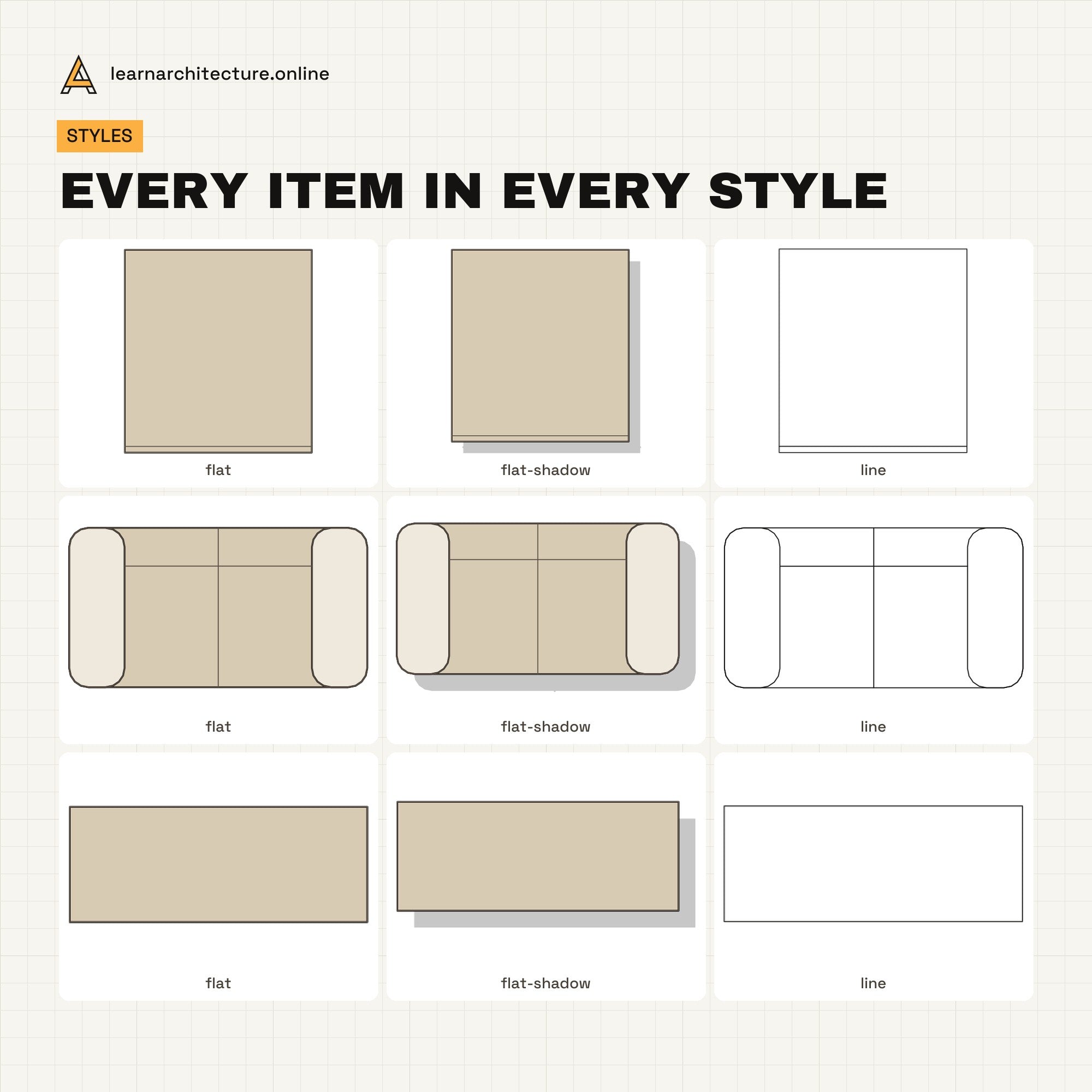 Office Furniture Vector Pack all styles