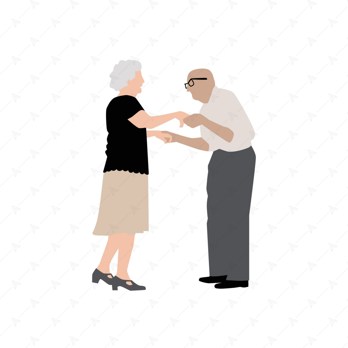 Old People Cutout Pack — cutout pack for architectural visualisation, preview 3 of 4