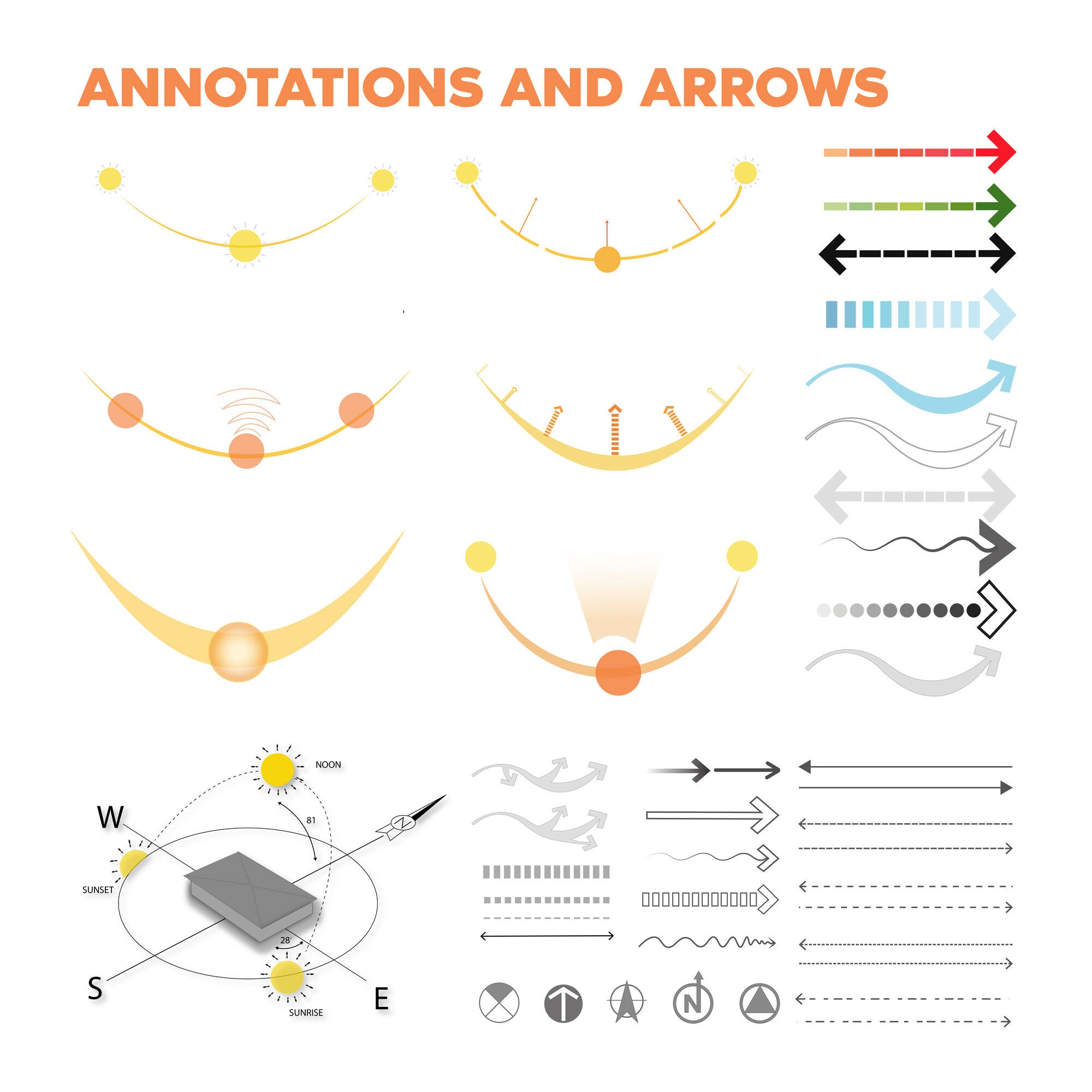 Annotation Vector Graphics The Ultimate Architect's Graphics Bundle | Learn Architecture Online